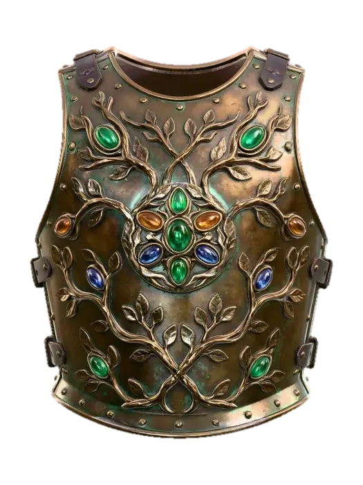 Jewel-Tree Breastplate - Armorset 3D model, vytvořený pomocí AI