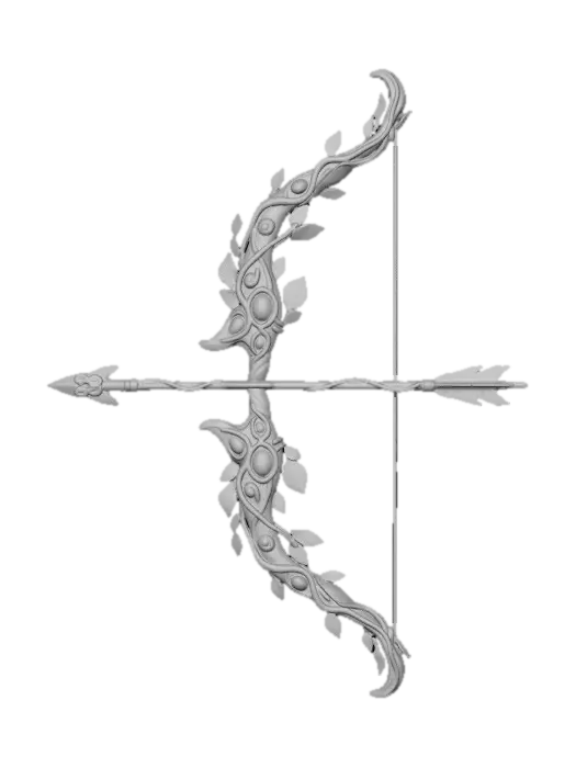 3D model for Bow With an Arrow