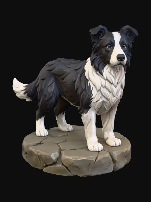3D model for Border Collie