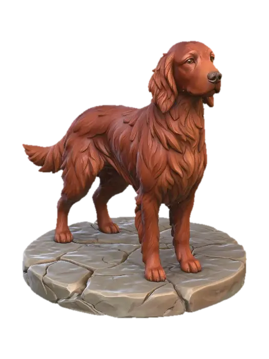 3D model for Irish Setter