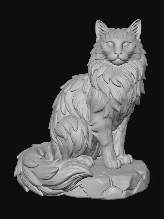 3D model for Maine Coon