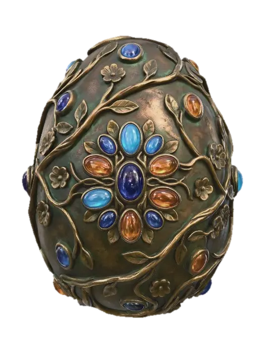 Easter Egg 9, #EasterEgg2026# - Greeting 3D model, vytvořený pomocí AI