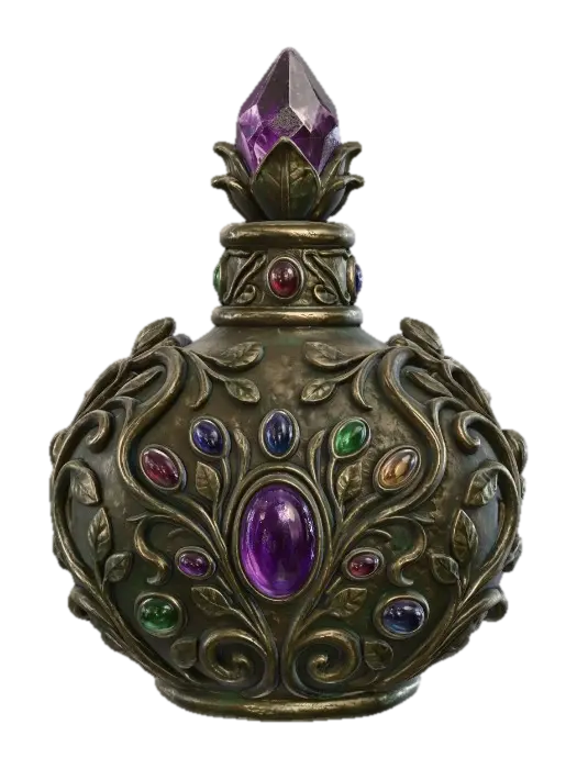 Amethyst Crowned Vessel - Brutal 3D model, vytvořený pomocí AI