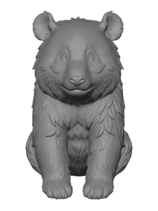 3D model for Gentle Panda Portrait