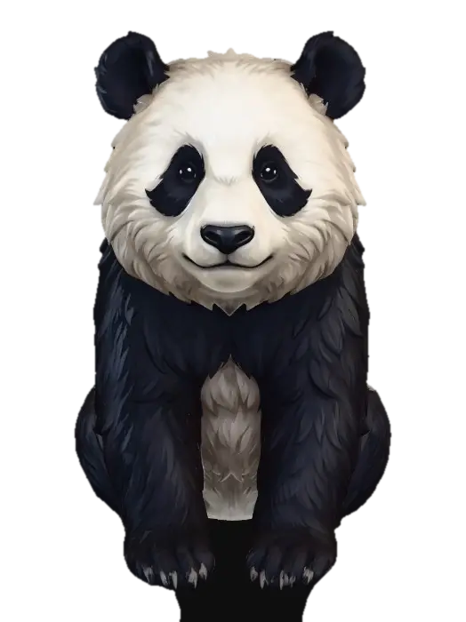 3D model for Gentle Panda Portrait