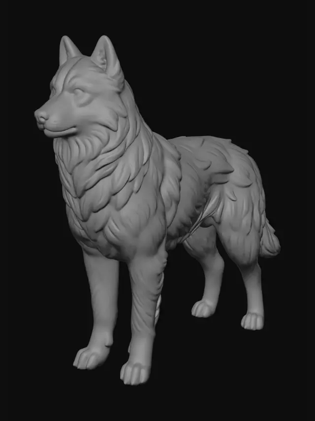3D model for Moonshadow Wolf