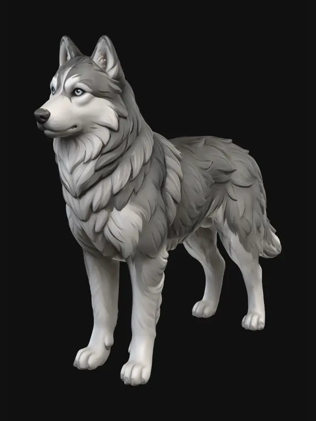 3D model for Moonshadow Wolf