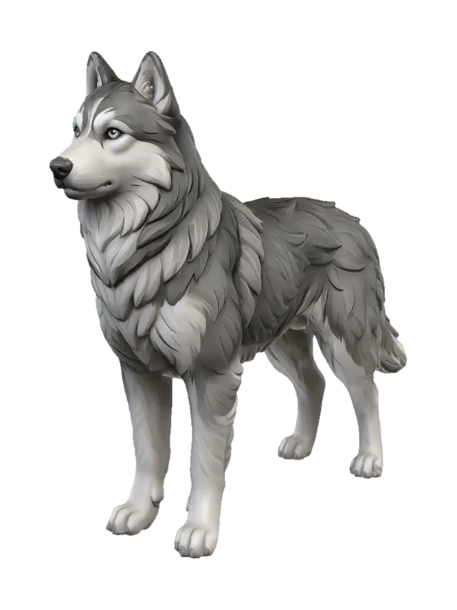 3D model for Moonshadow Wolf