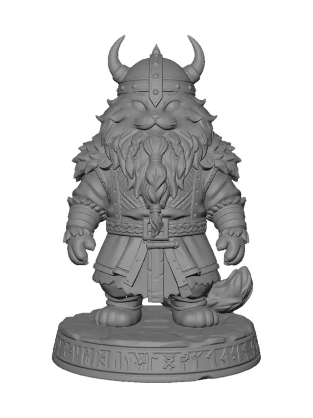 3D model for Runebound Viking Cat