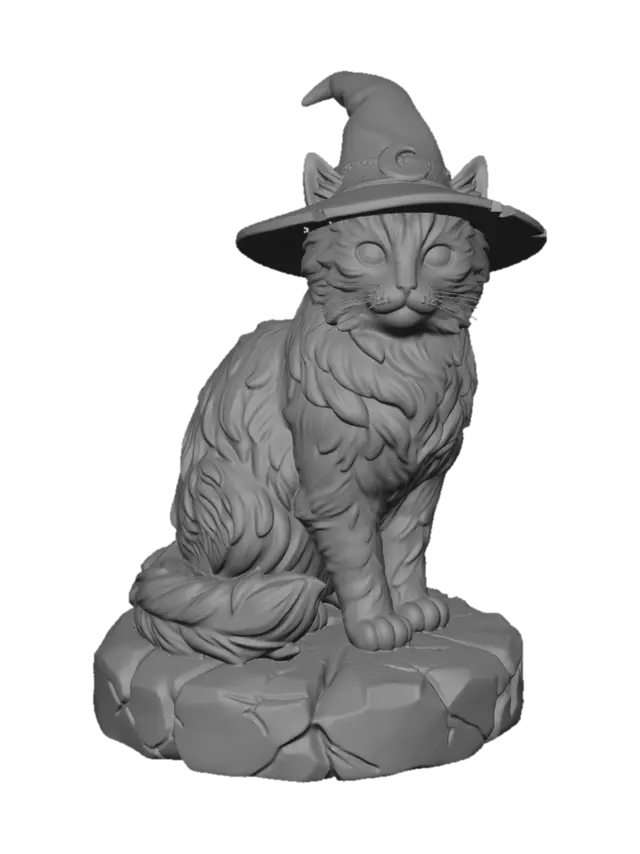 3D model for Moonlit Witch Cat