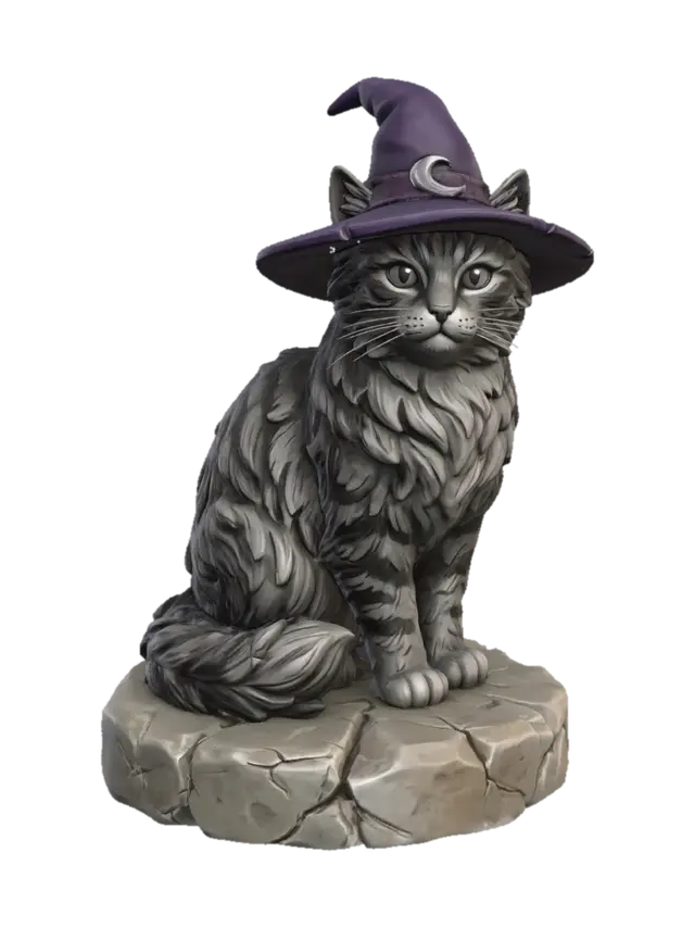 3D model for Moonlit Witch Cat
