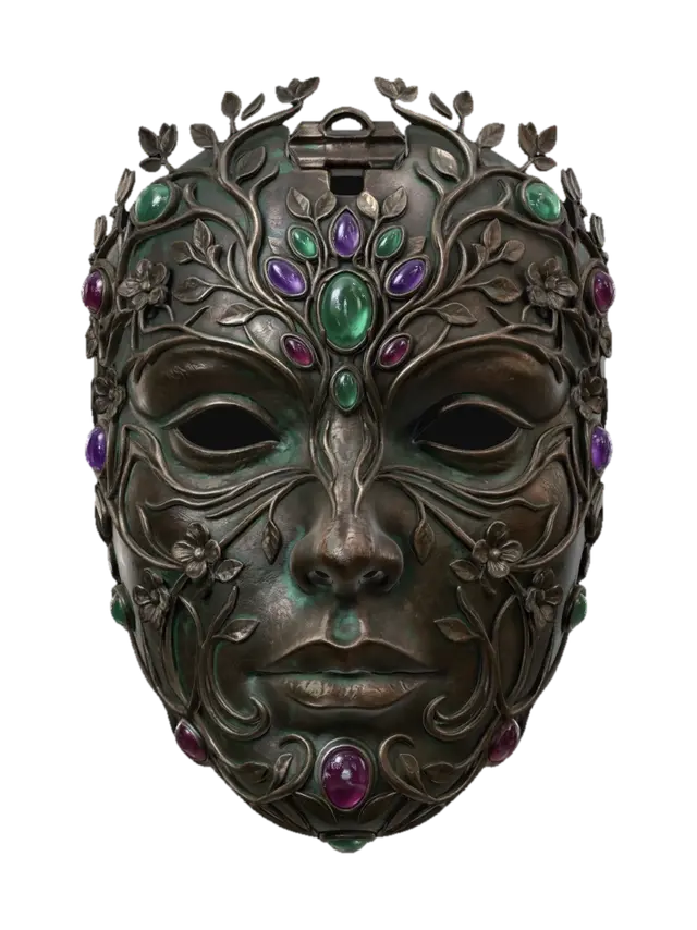 Tree of Life Mask - Totem 3D model, vytvořený pomocí AI