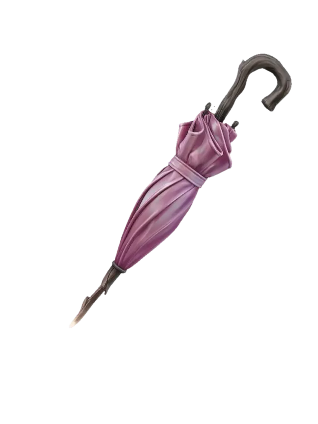 Luminous Pink Umbrella 3D model, vytvořený pomocí AI