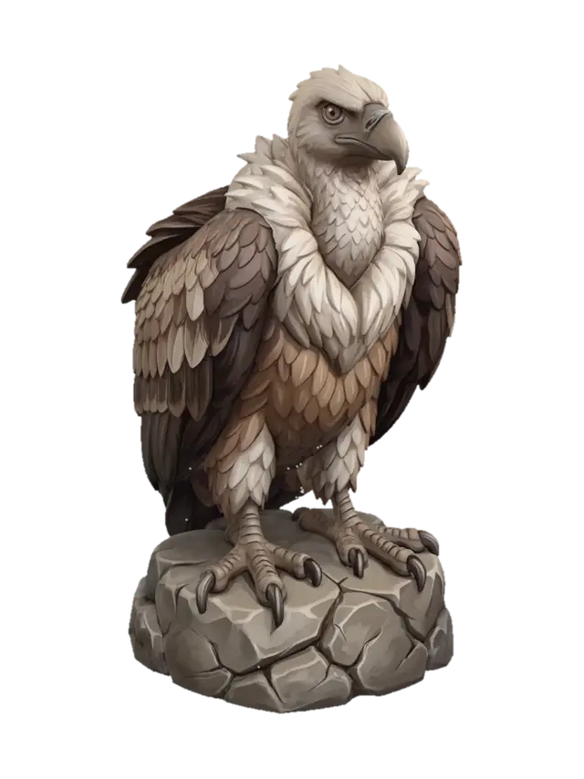 Stonebound Eagle - Avian 3D model, vytvořený pomocí AI