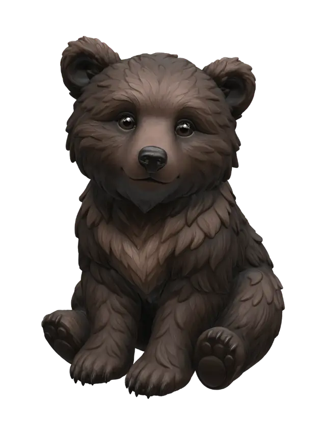 Cocoa Cub 3D model, vytvořený pomocí AI