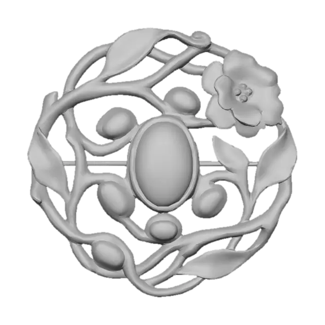 3D model for Verdant Brooch