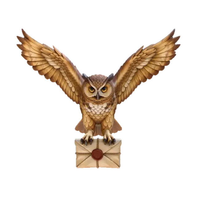 Winged Courier 3D model, vytvořený pomocí AI