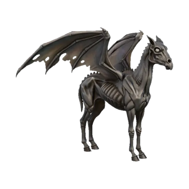 Magnificent Thestral - Winged 3D model, vytvořený pomocí AI