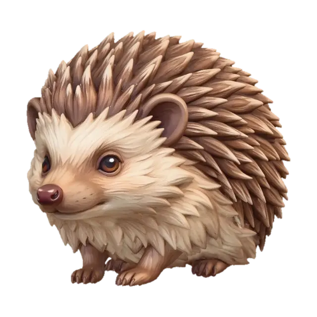 Hedgehog - Small 3D model, vytvořený pomocí AI