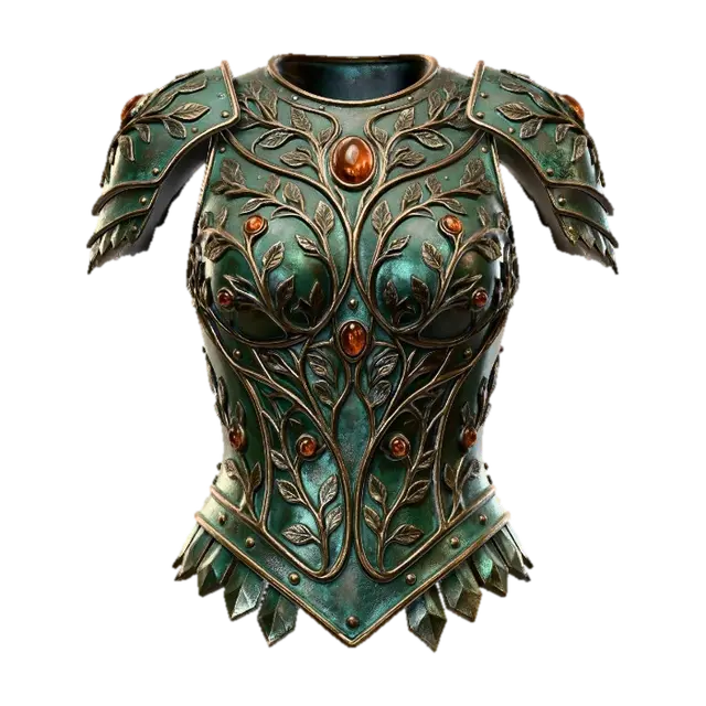 Female Breastplate - Armorset 3D model, vytvořený pomocí AI