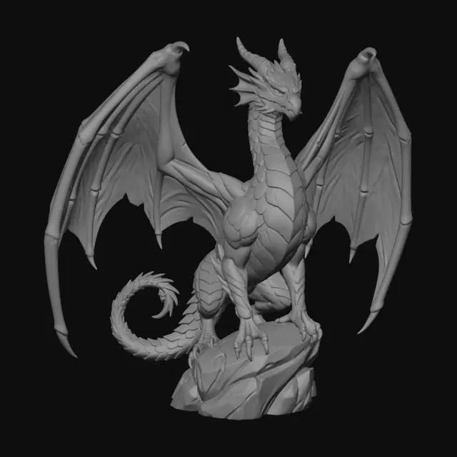 3D model for Emeraldscale Dragon