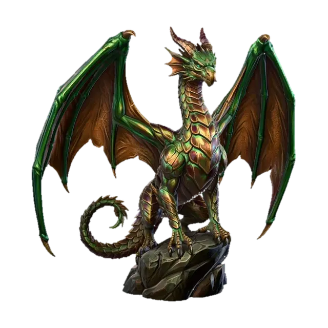 3D model for Emeraldscale Dragon
