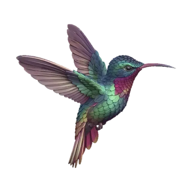 3D model for Prismatic Hummingbird