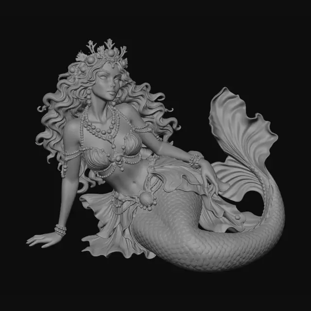 3D model for Iridescent Queen of the Tides