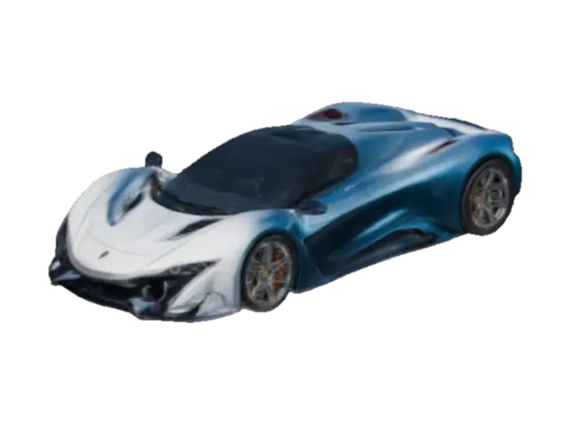 fancy sports car - Fast 3D model, vytvořený pomocí AI