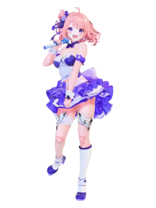 Idol Night Performance - Show 3D model, vytvořený pomocí AI