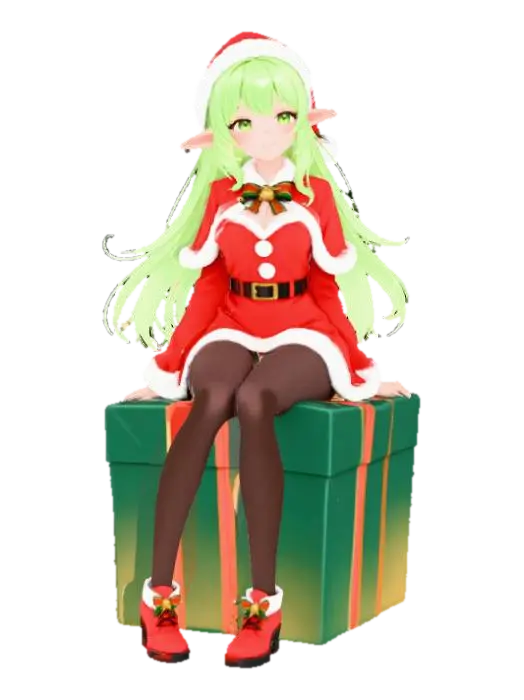 Holiday Elf Cheer, #Christmas2025# 3D model, vytvořený pomocí AI