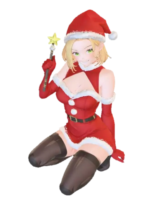Santa's Helper Spirit, #Christmas2025# - Cheer 3D model, vytvořený pomocí AI