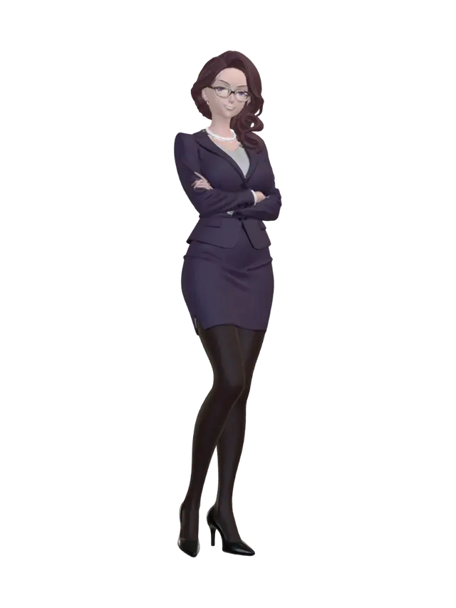3D model for Executive in Violet