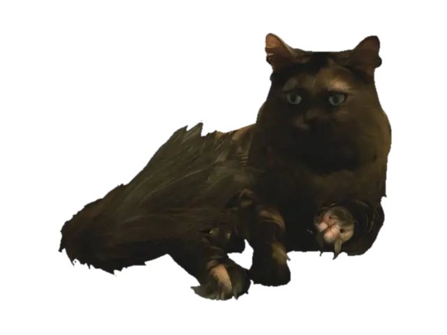 Cozy Tortie on the Couch - Cuteface 3D model, vytvořený pomocí AI