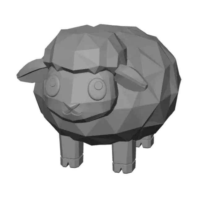 3D model for Low-Poly Sheep
