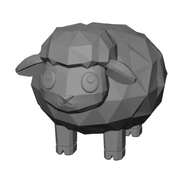 3D model for Low-Poly Sheep
