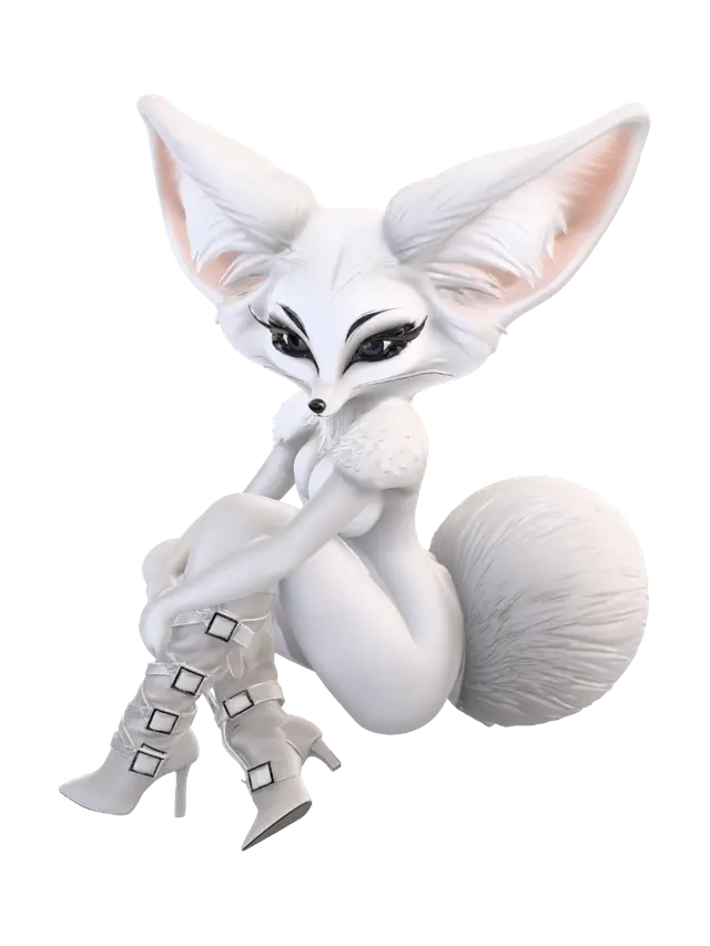 Velvet Vixen - Wildcat 3D model, vytvořený pomocí AI