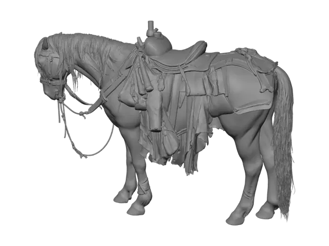 3D model for Tattered Warhorse