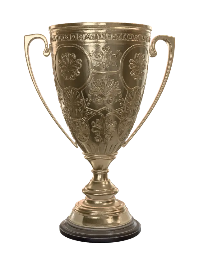 Football Winner's Cup - Victory 3D model, vytvořený pomocí AI