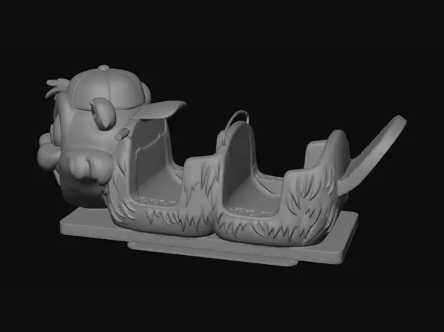 3D model for Beaver Sled Ride