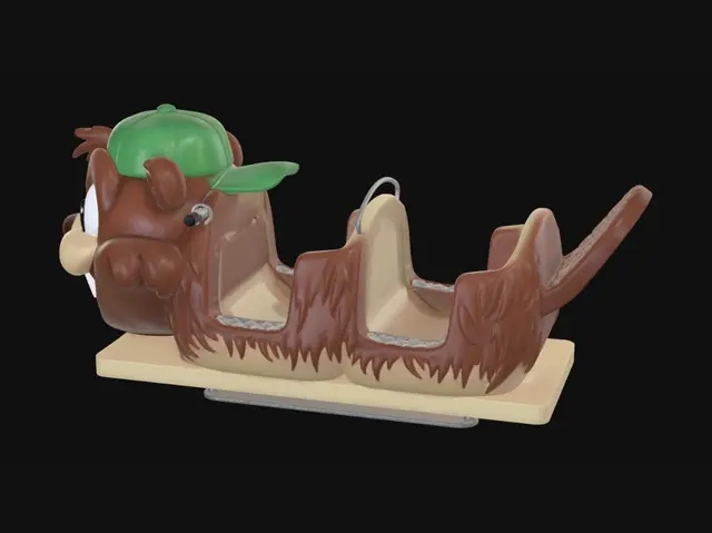 3D model for Beaver Sled Ride