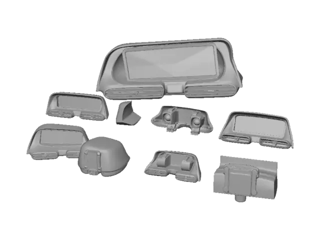 3D model for 2026 Tesla Model Y Juniper S3XY Dash Dual-Vent Instrument Housing