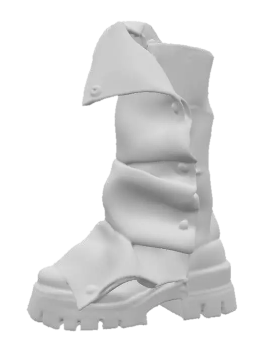 3D model for Steampunk Ripple Boot