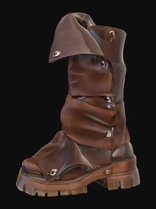 3D model for Steampunk Ripple Boot
