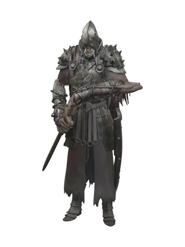 Ornate Skeletonarmor - Armorset 3D model, vytvořený pomocí AI