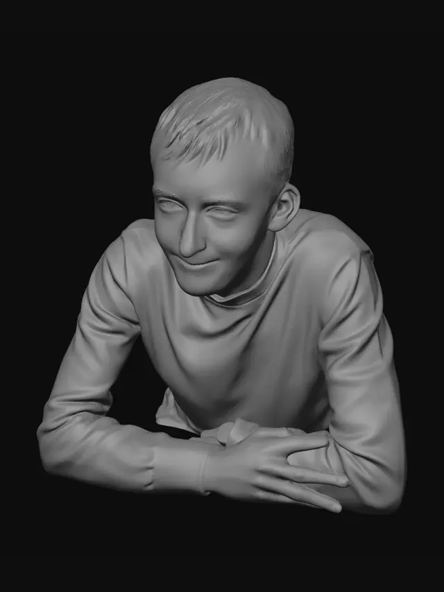 3D model for Smiling at the Café