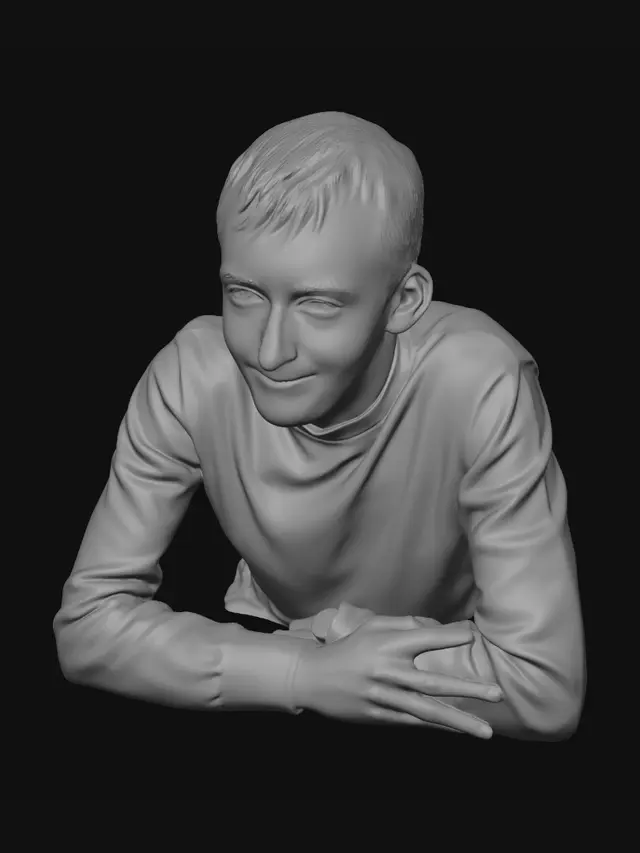 3D model for Smiling at the Café