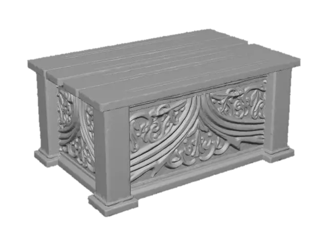 3D model for Ornate Wooden Chest
