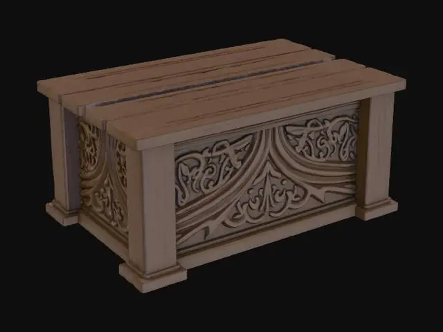 3D model for Ornate Wooden Chest
