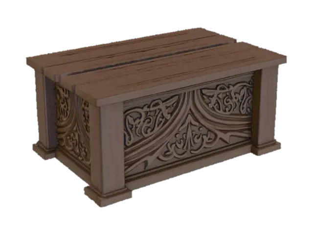 3D model for Ornate Wooden Chest